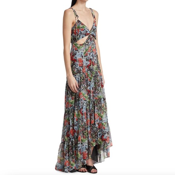 Cinq à Sept Riki Tiered Floral Maxi Dress - Picture 2 of 9